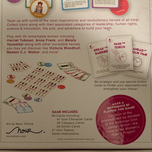 NIB Sealed ICONS Game Empowering Women History Trailblazers RBG - Picture 5 of 12